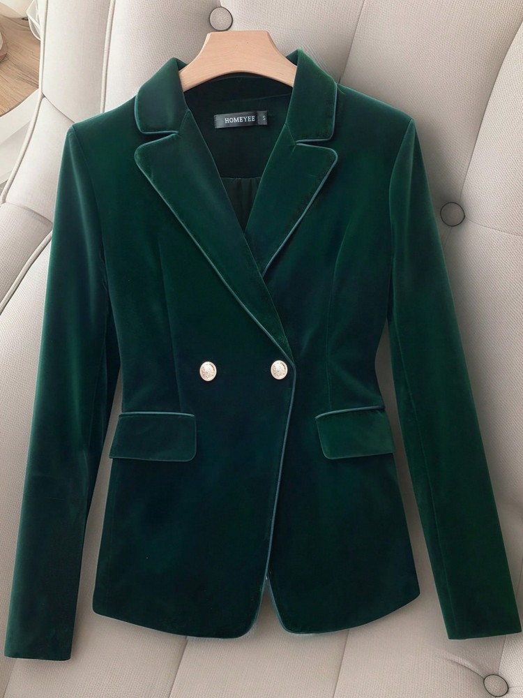Velvet Blazer Women - 2026 Spring Velvet Blazer Varsity Bomber