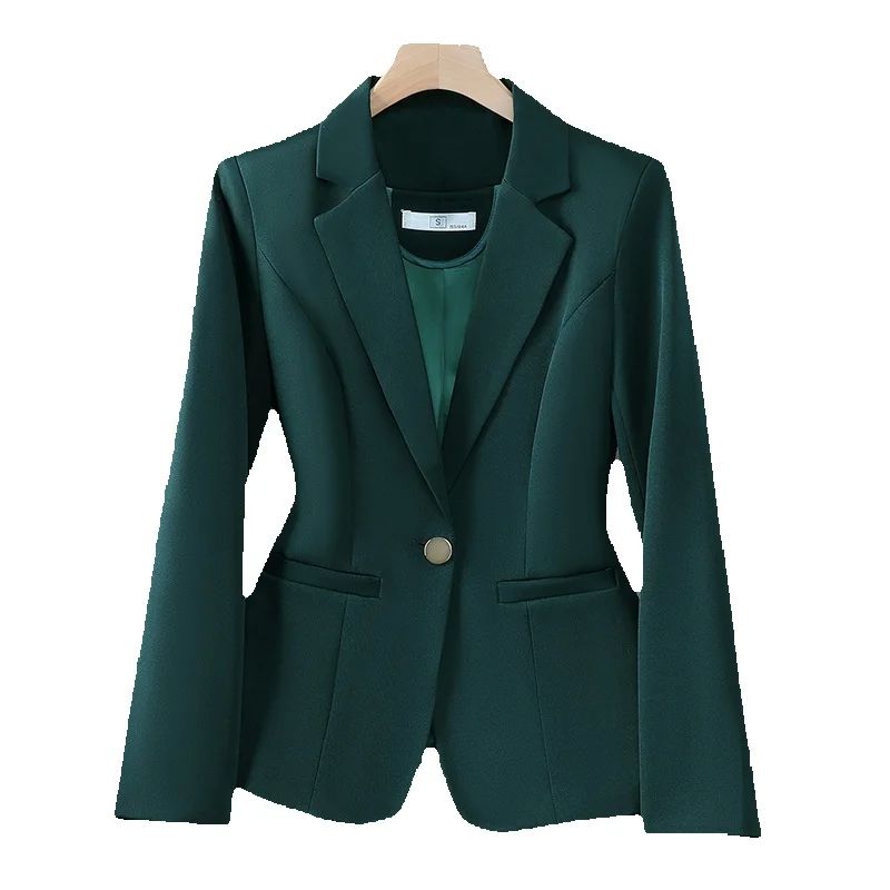 Velvet Blazer Women - Spring Autumn Long Sleeve Blazer Women