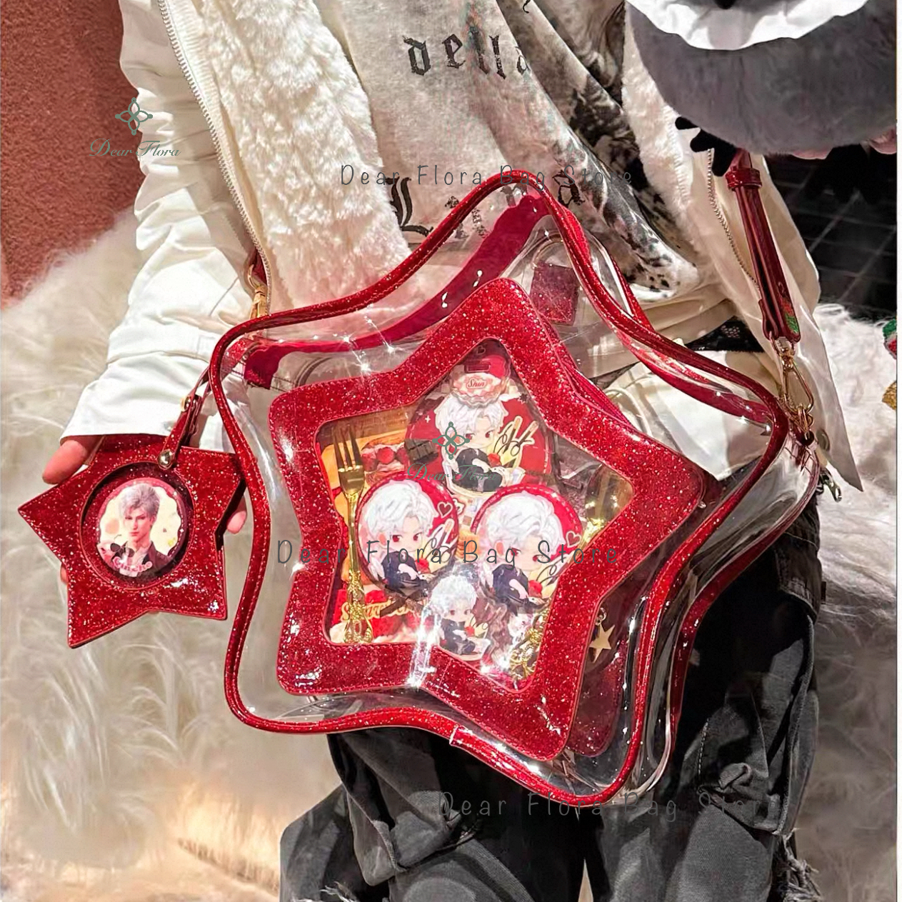 Women Fashion Fun - Y2K Cute Bling Star Ita Crossbody