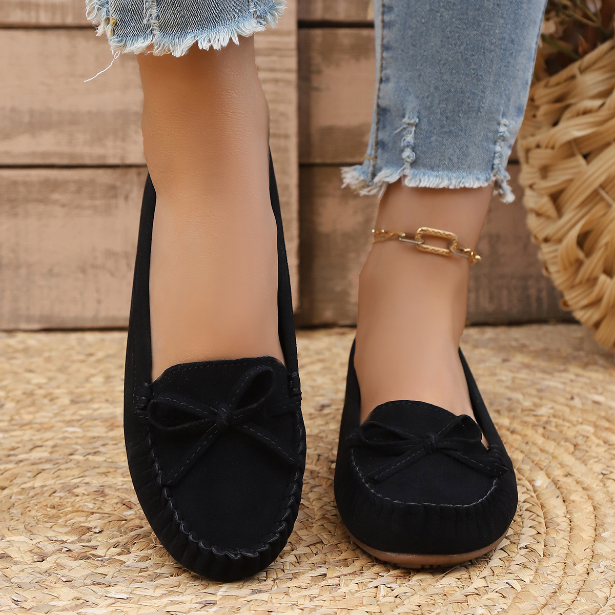 Women'S Fashion Shoes - Spring and Autumn Elegant Round Toe
