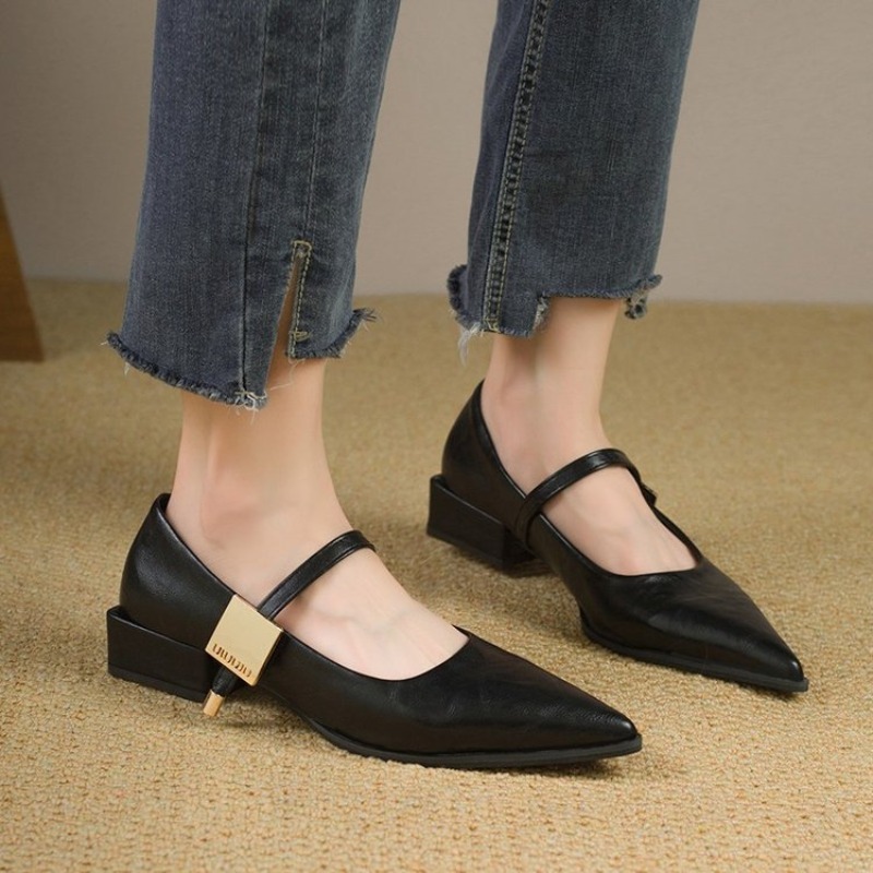 2025 Retro Style Thick Heel Wo - Women'S Fashion Shoes 리뷰 및 가격