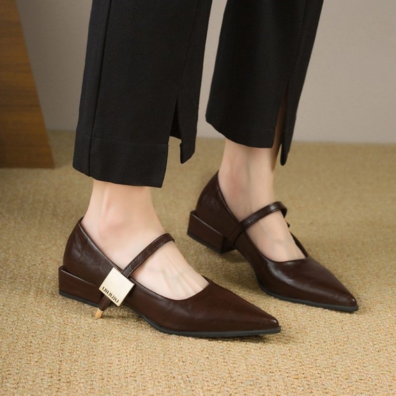 2025 Retro Style Thick Heel Wo - Women'S Fashion Shoes 리뷰 및 가격