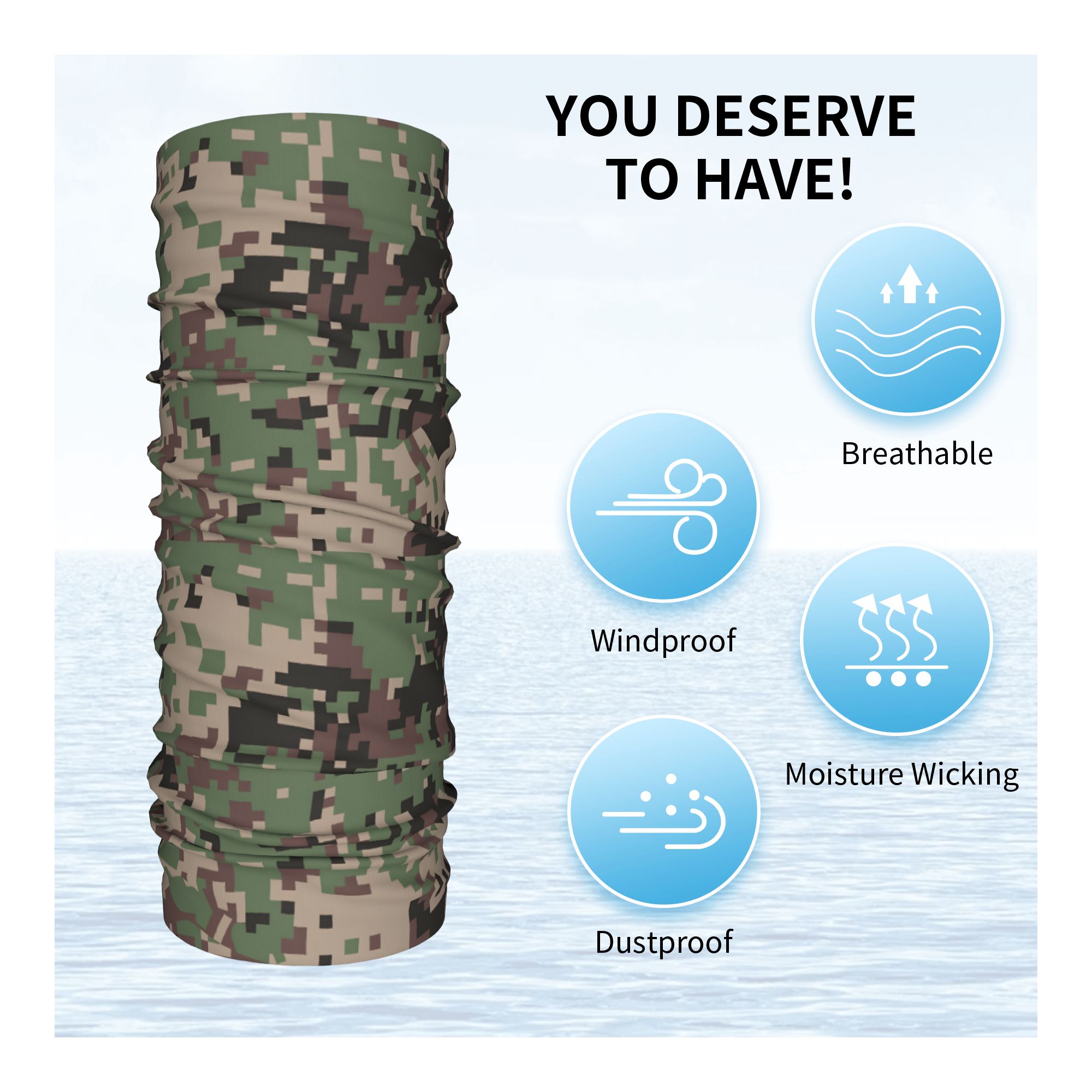WW2 German Camos Bandana Neck  - Women'S Fashion Ww2 리뷰 및 가격