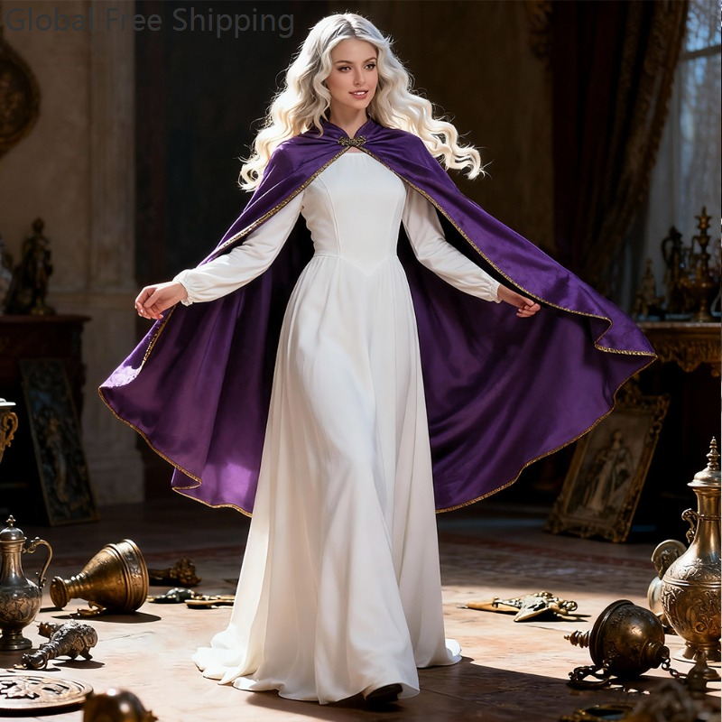 Cape Cloak Costume King Queen  - Velvet Blazer Women 리뷰 및 가격