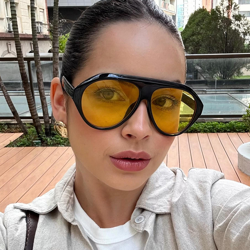 Fashion Oversized Pilot Sungla - Women Fashion Glasses 리뷰 및 가격