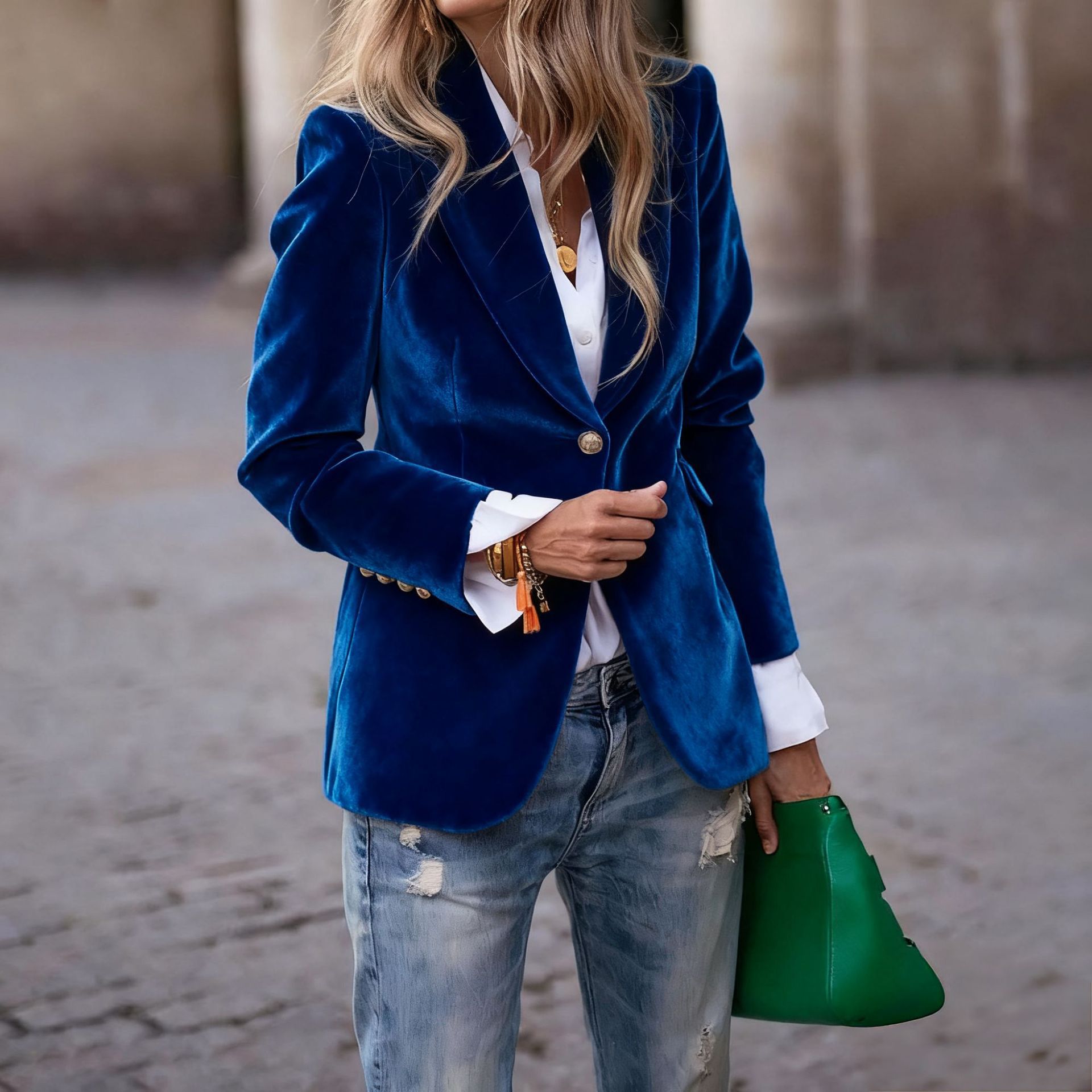 2026 spring new gold velvet el - Velvet Blazer Women 리뷰 및 가격