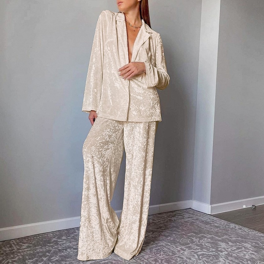 Women's 2-piece Sets Crushed V - Velvet Blazer Women 리뷰 및 가격