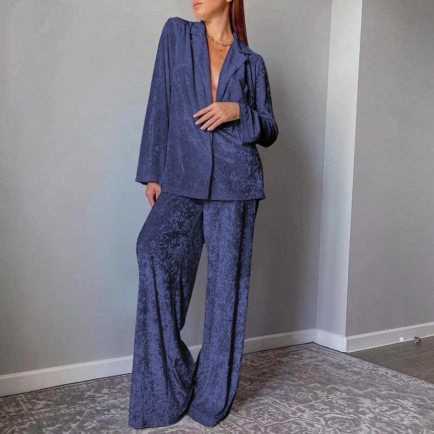 Women's 2-piece Sets Crushed V - Velvet Blazer Women 리뷰 및 가격