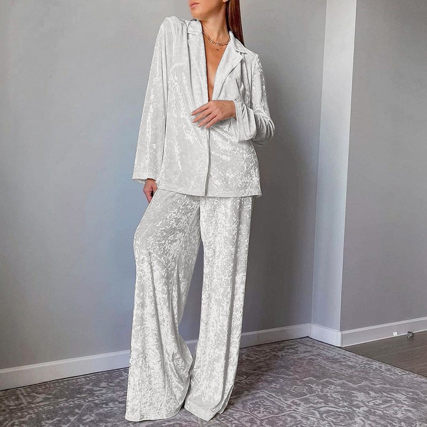 Women's 2-piece Sets Crushed V - Velvet Blazer Women 리뷰 및 가격