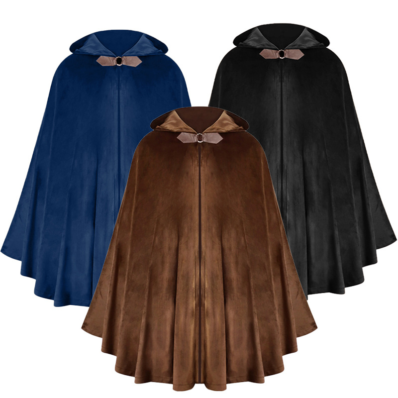 Men's Velvet Cloak with Hood,  - Velvet Blazer Women 리뷰 및 가격