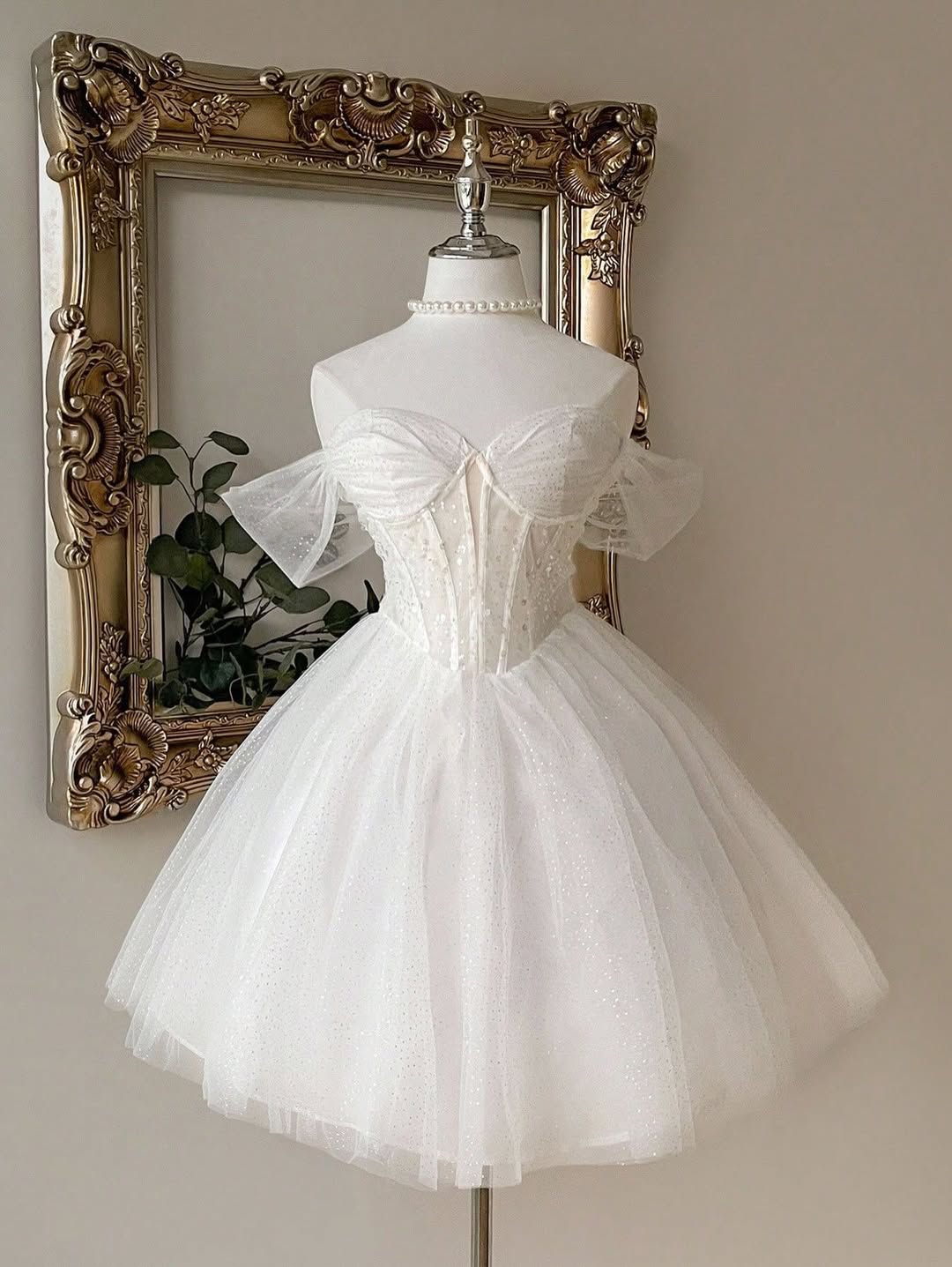 Elegant White Sequin Wedding D - Ruched Dress Mini 리뷰 및 가격