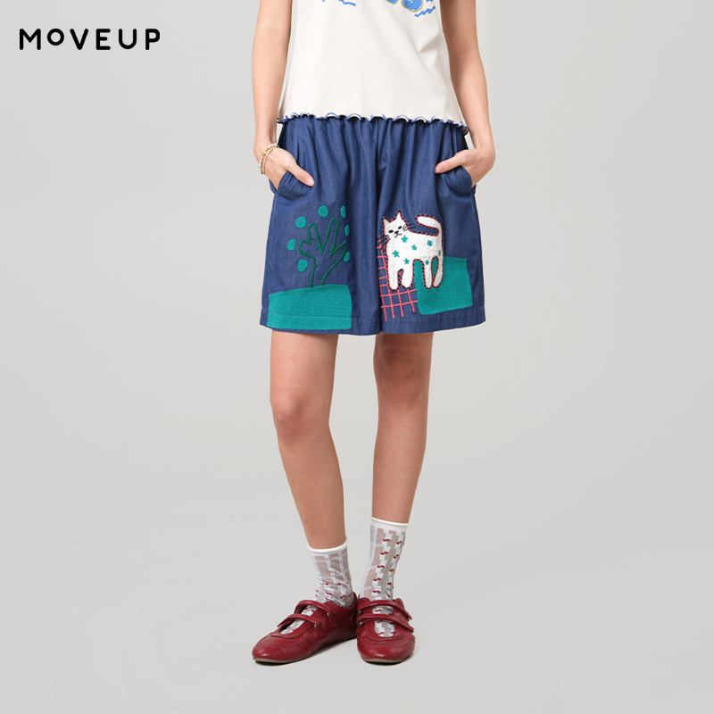 MOVEUP Casual Wide Leg Denim S - Women Fashion Fun 리뷰 및 가격