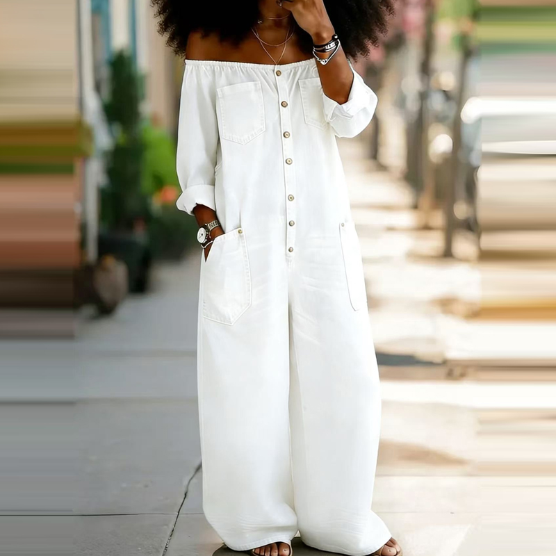 Women Fashion Street Long Slee - Women'S Fashion Vintage Off Shoulder Long Sleeve Jumpsuit 리뷰 및 가격