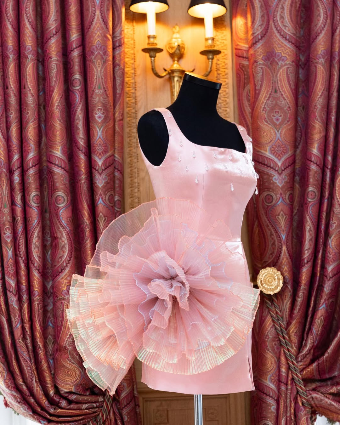 New Cute Pink Satin Mini Dress - Ruched Dress Mini 리뷰 및 가격