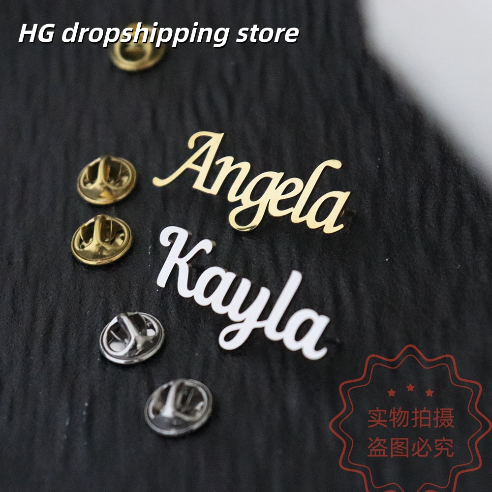 Custom Nameplate Brooch Person - Women Fashion Fun 리뷰 및 가격