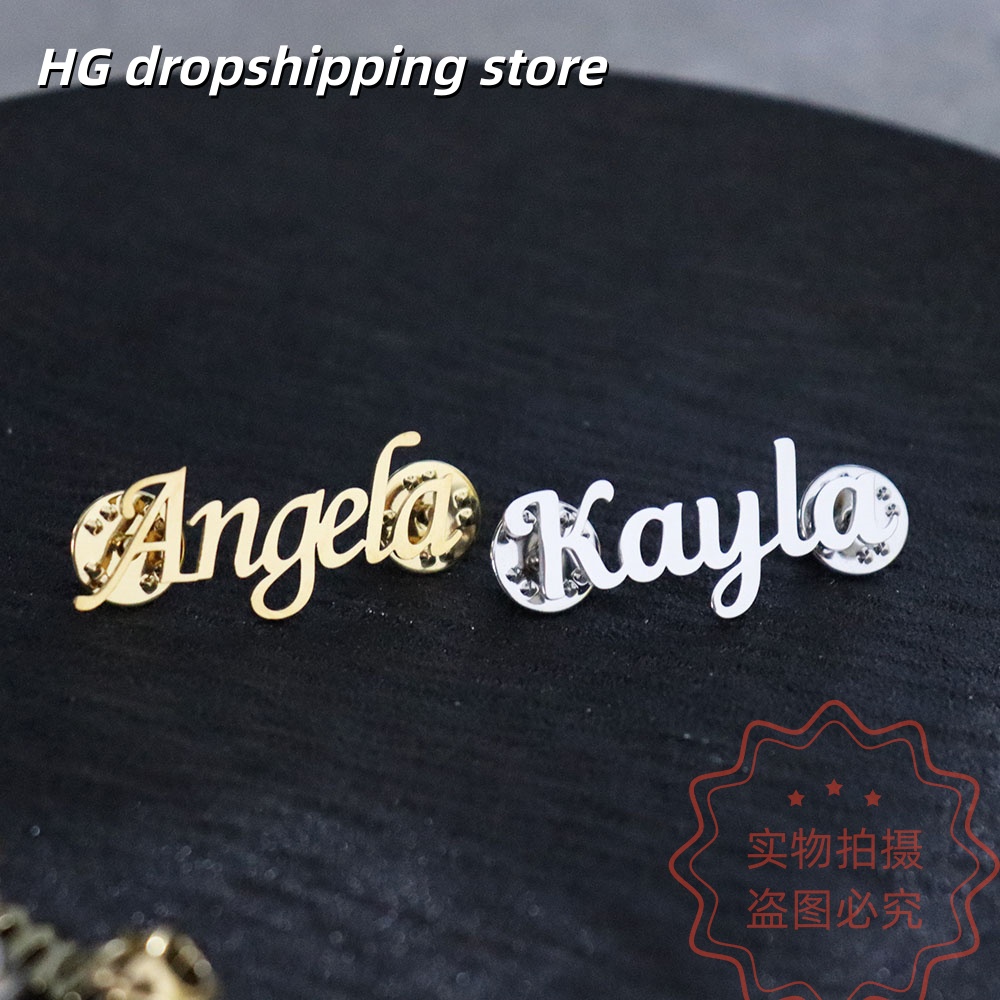 Custom Nameplate Brooch Person - Women Fashion Fun 리뷰 및 가격