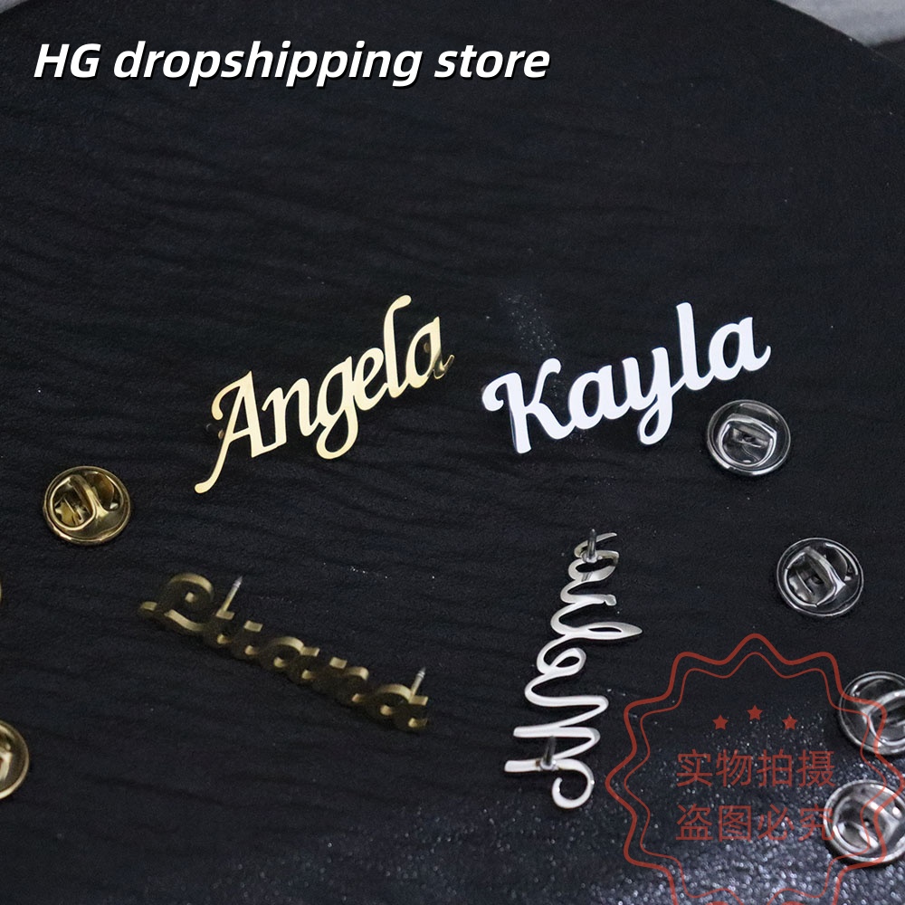 Custom Nameplate Brooch Person - Women Fashion Fun 리뷰 및 가격