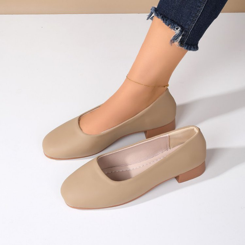 Soft Leather Round Toe Slip-On - Women'S Fashion Shoes 리뷰 및 가격