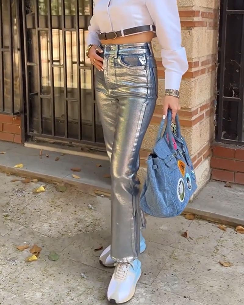 High Waist Gilded Coated Loose - Women'S Fashion Gilded Age 리뷰 및 가격