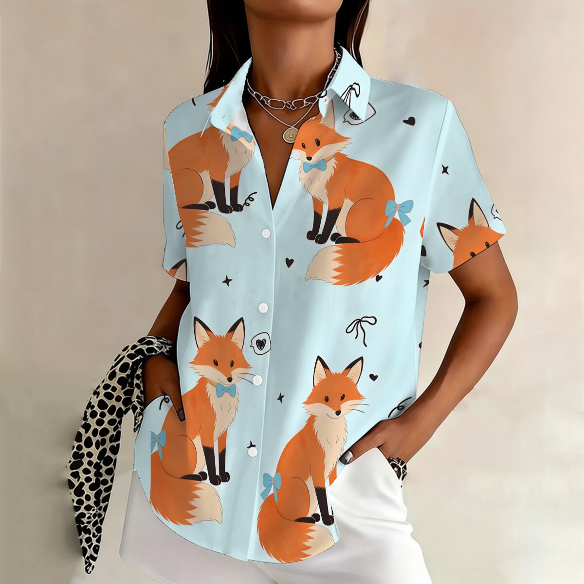 Summer women's short-sleeve sh - Women Fashion Fun 리뷰 및 가격