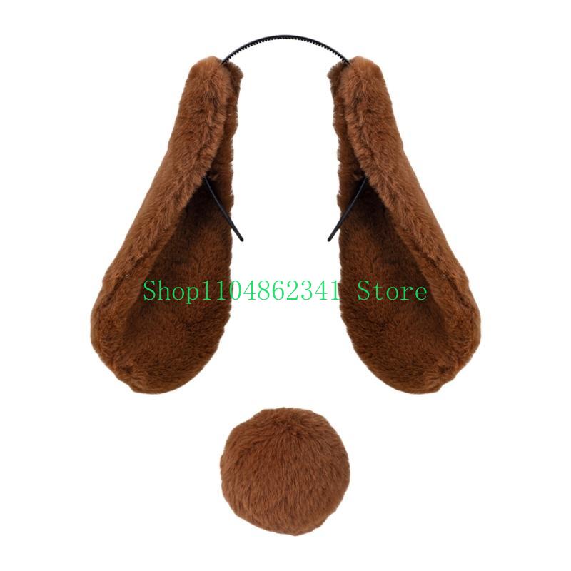652F Rabbit Tail Ears Hairband - Women Fashion Fun 리뷰 및 가격