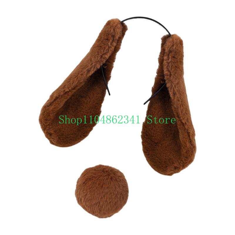 652F Rabbit Tail Ears Hairband - Women Fashion Fun 리뷰 및 가격