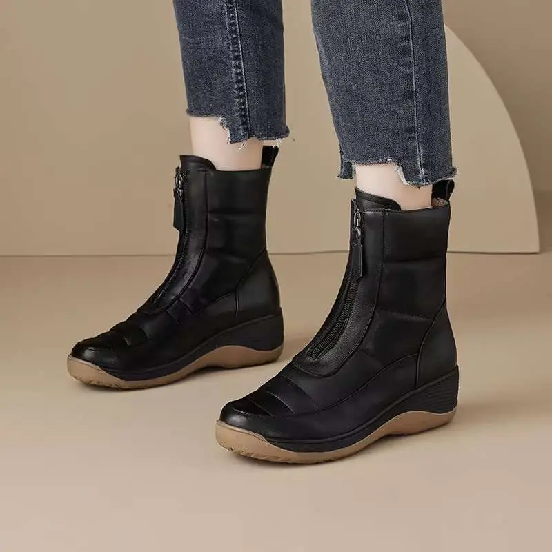 Booties Round Toe Waterproof W - Sale Fashion Women 리뷰 및 가격