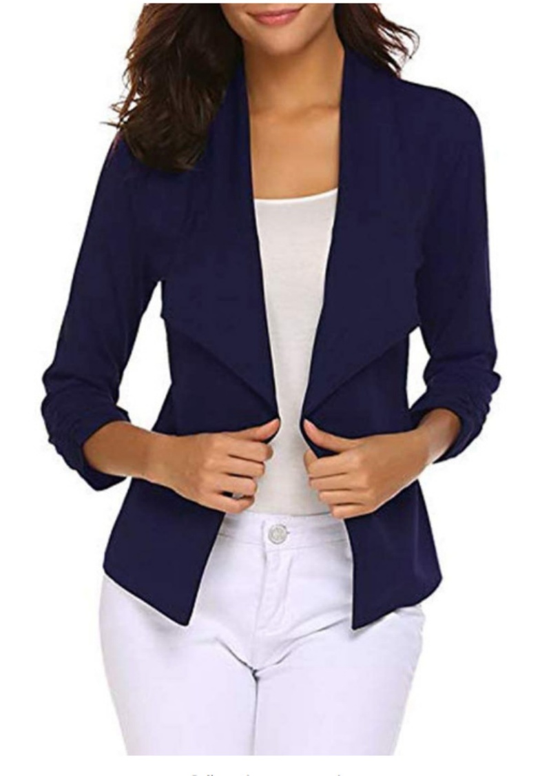 Womens Blazer Casual Open Fron - Velvet Blazer Women 리뷰 및 가격