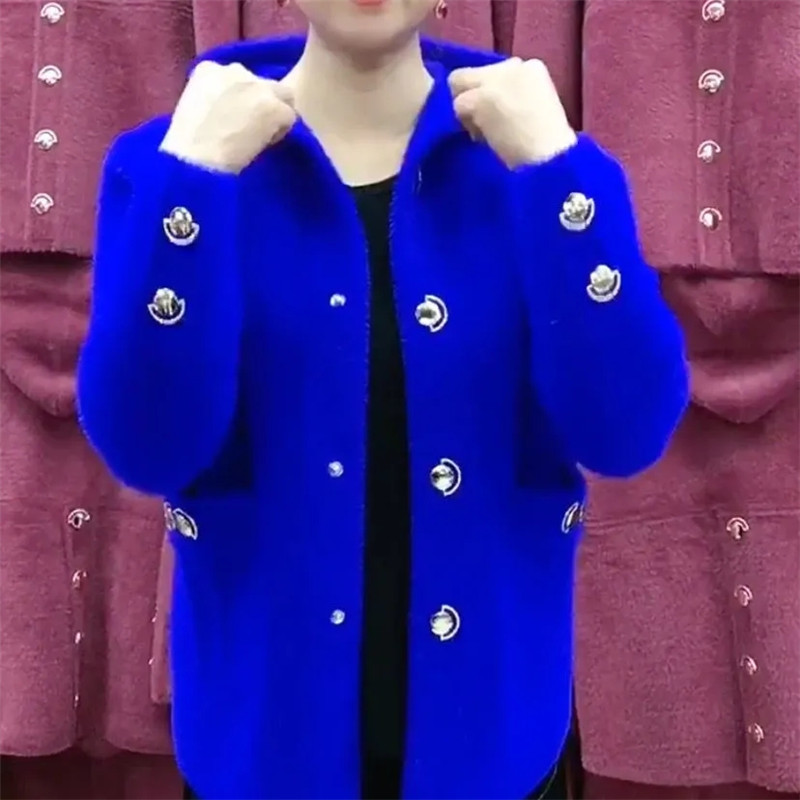 NEW Middle Aged Elderly Mother - Velvet Blazer Women 리뷰 및 가격