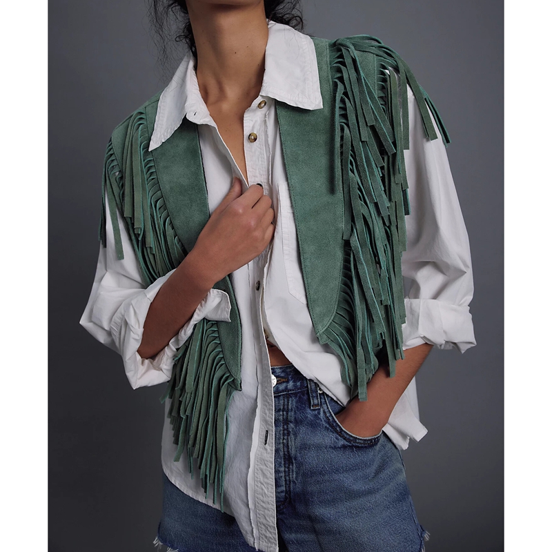 Women's Y2k Vintage Suede Vest - Women'S Fashion Of The 70S 리뷰 및 가격