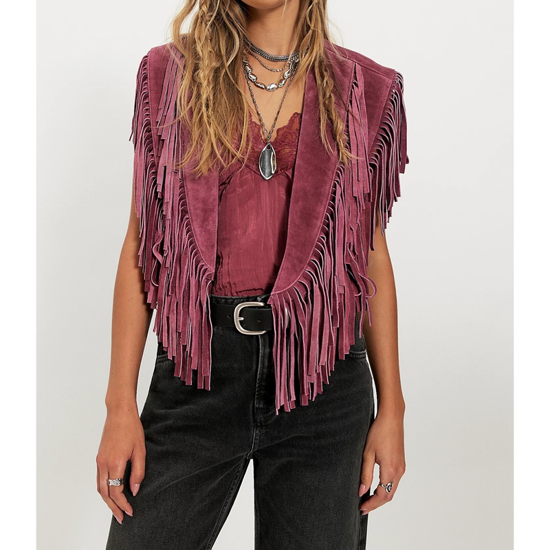Women's Y2k Vintage Suede Vest - Women'S Fashion Of The 70S 리뷰 및 가격