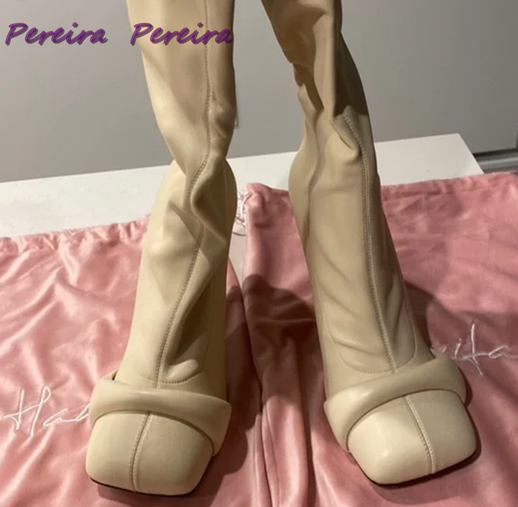 Solid Strange Style Knee-High  - Women'S Fashion Winter 2025 리뷰 및 가격
