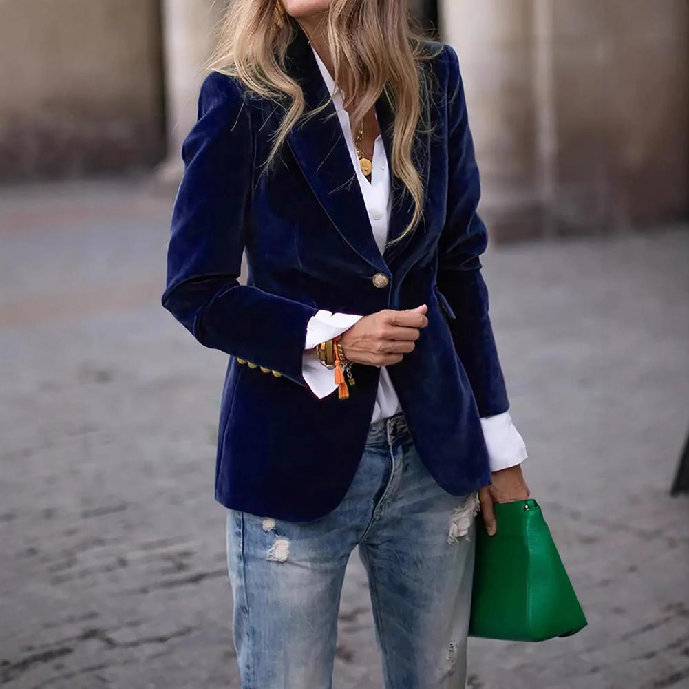 Velvet Large Size Women Prom P - Velvet Blazer Women 리뷰 및 가격