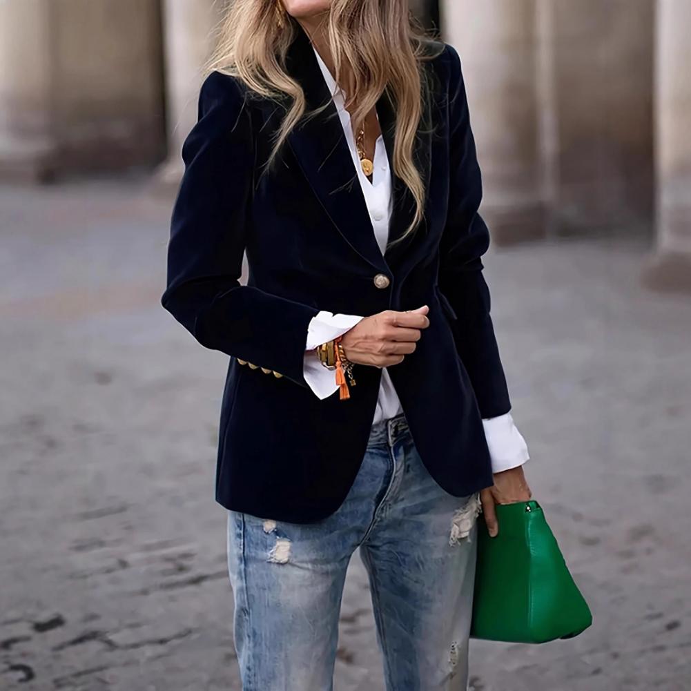 Velvet Large Size Women Prom P - Velvet Blazer Women 리뷰 및 가격
