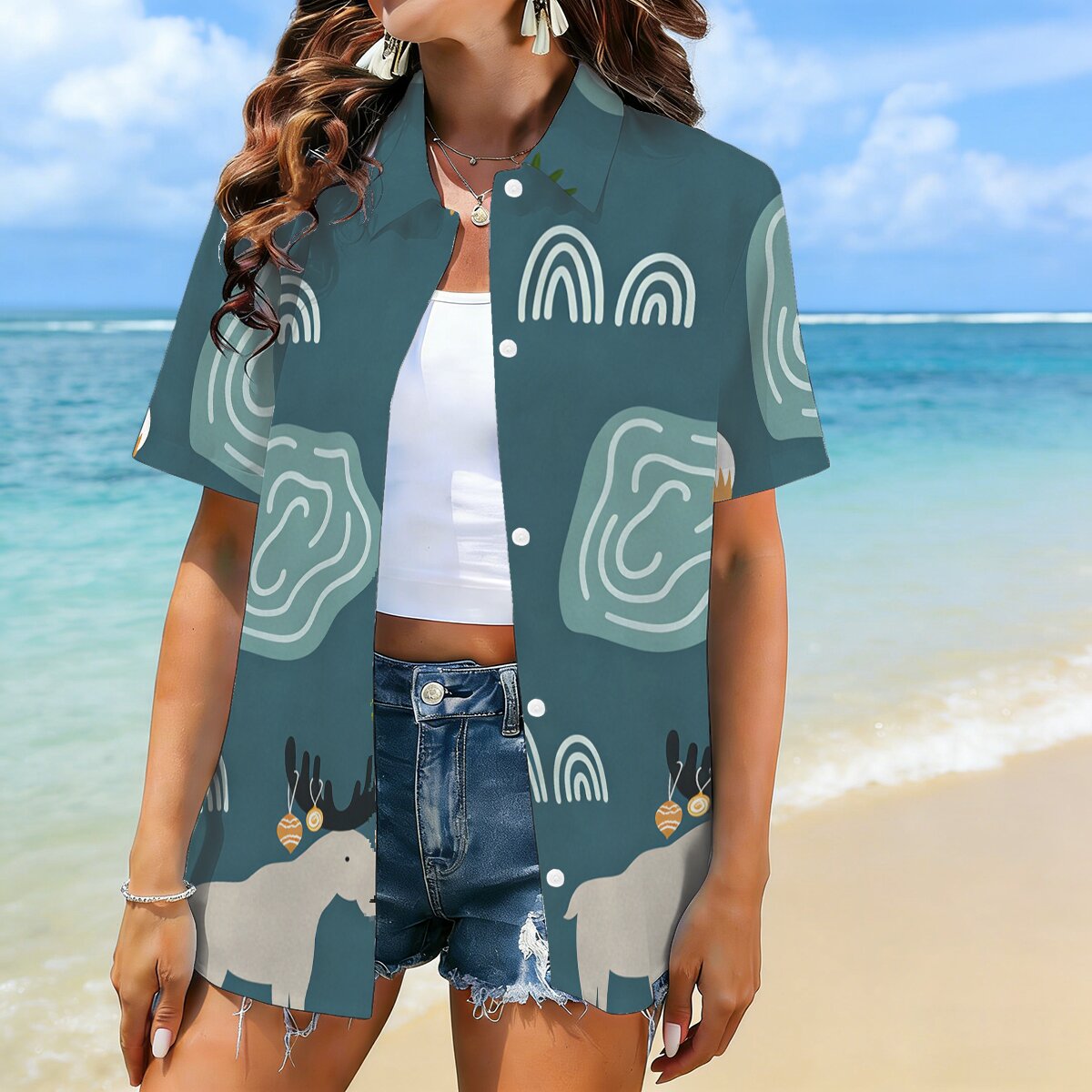 Fashion plus size women's shor - Women Fashion Fun 리뷰 및 가격