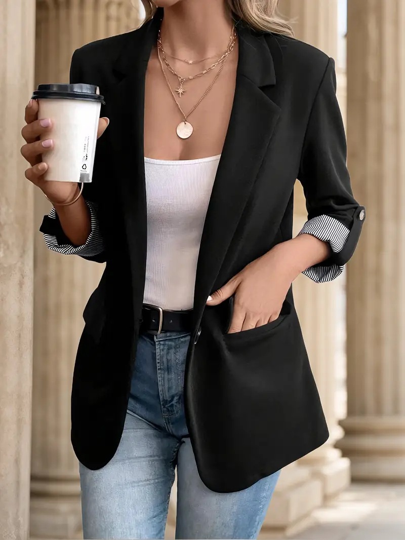 2025 Women's Slim Fit Casual B - Velvet Blazer Women 리뷰 및 가격