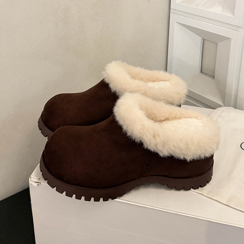 Women Fluffy Mules Shoes Flats - Women'S Fashion Winter 2025 리뷰 및 가격