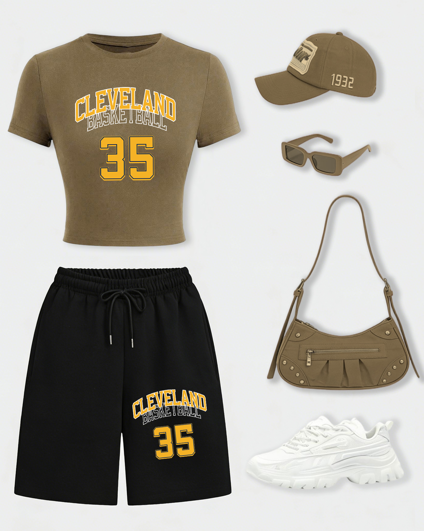 Cleveland Basketball 35 Women  - Crop Top Women 리뷰 및 가격