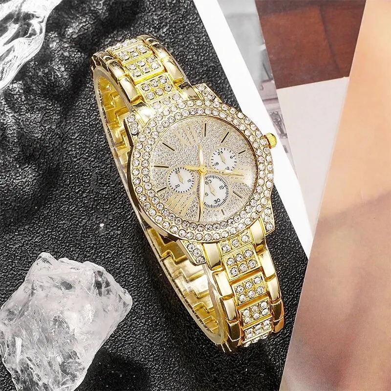Women's Quartz Watch Gold Luxu - Women'S Fashion Gifts 리뷰 및 가격