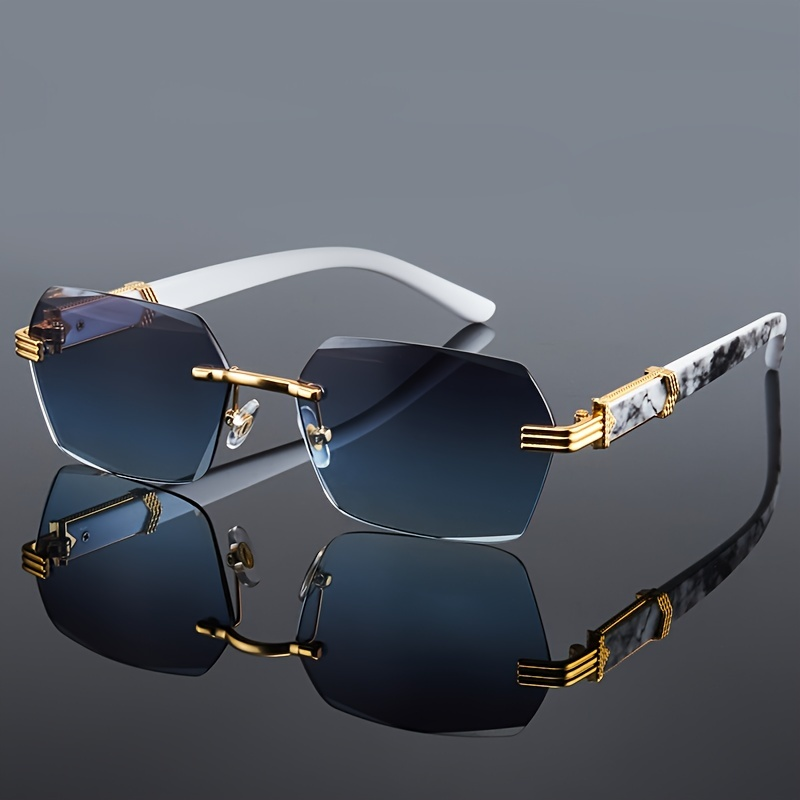 Fashion Rimless Sunglasses Men - Women Fashion Glasses 리뷰 및 가격