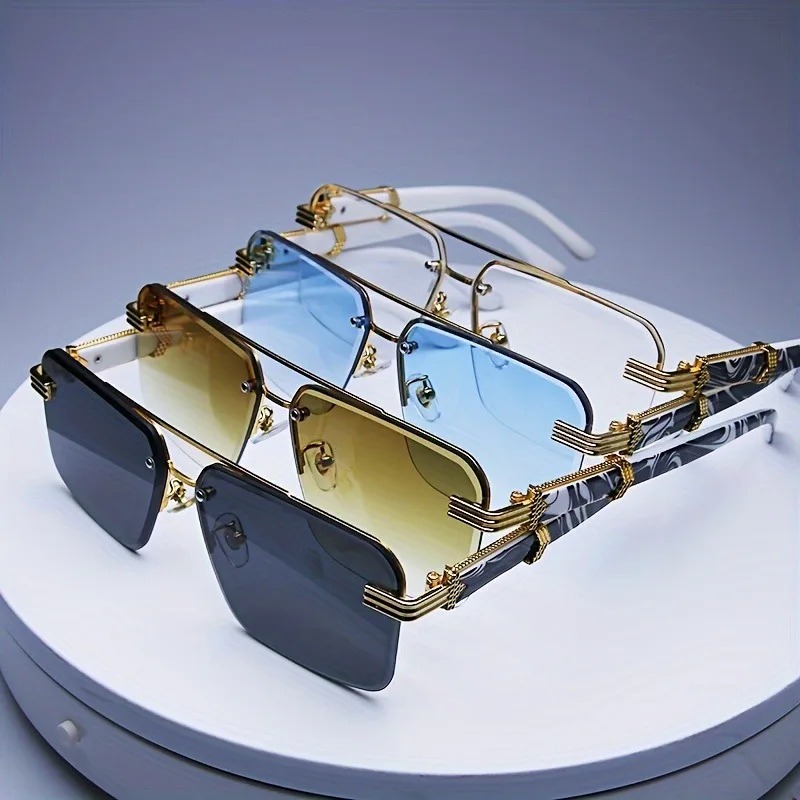 Fashion Rimless Sunglasses Men - Women Fashion Glasses 리뷰 및 가격