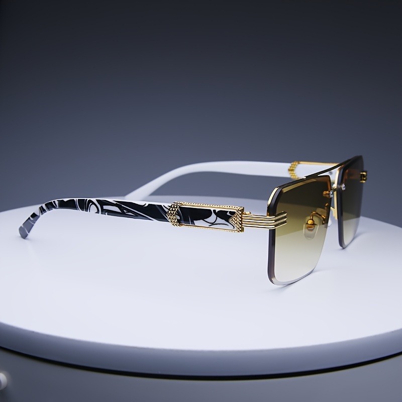Fashion Rimless Sunglasses Men - Women Fashion Glasses 리뷰 및 가격