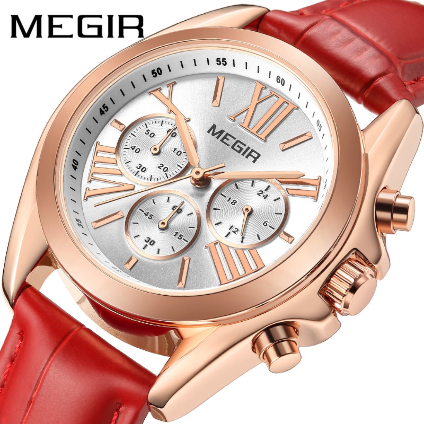 MEGIR New Luxury Leather Watch - Fashion Women Watches 리뷰 및 가격
