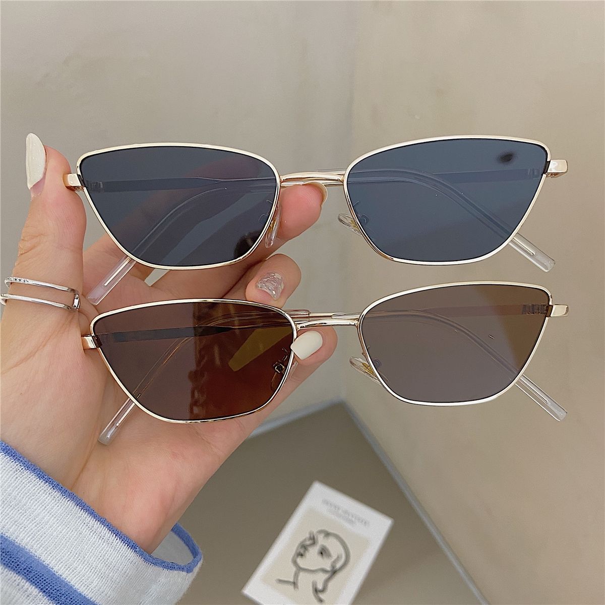 Fashionable Rhombus-Shaped Met - Women Fashion Glasses 리뷰 및 가격