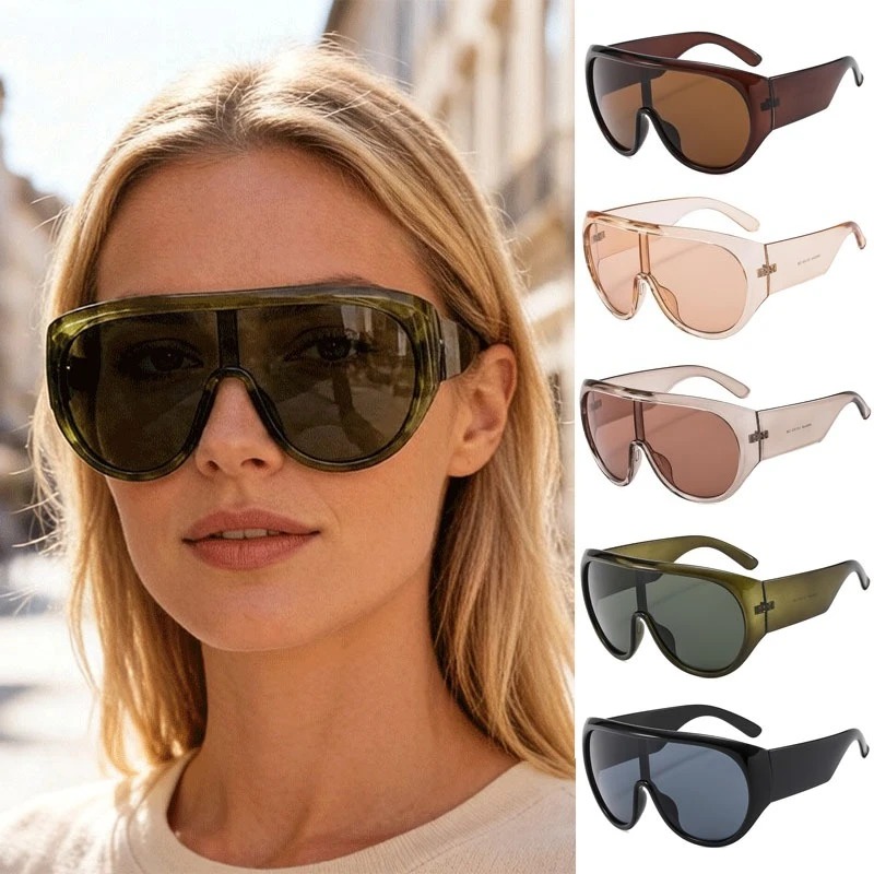 Popular Oversized Pilot Sungla - Women Fashion Glasses 리뷰 및 가격