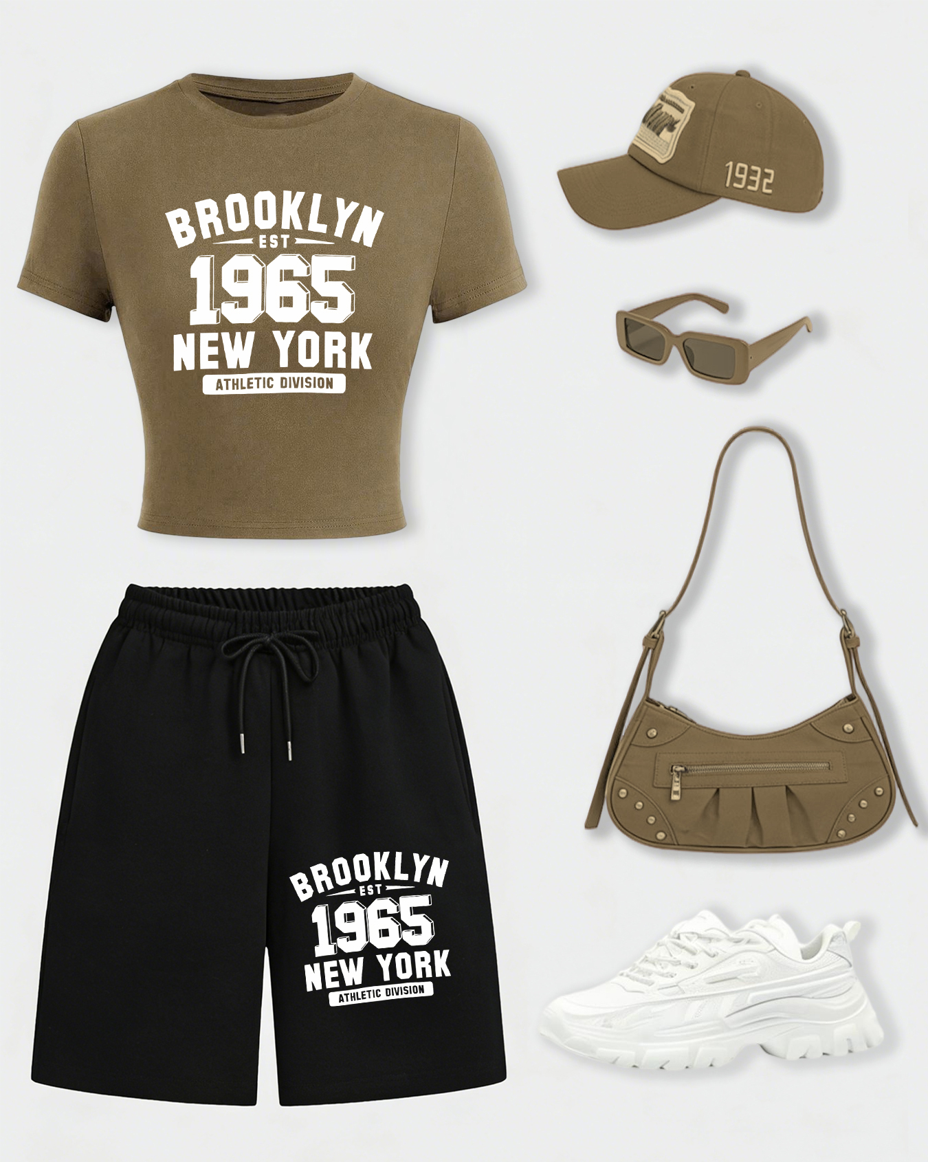 New York City Brooklyn 1965 Pr - Crop Top Women 리뷰 및 가격