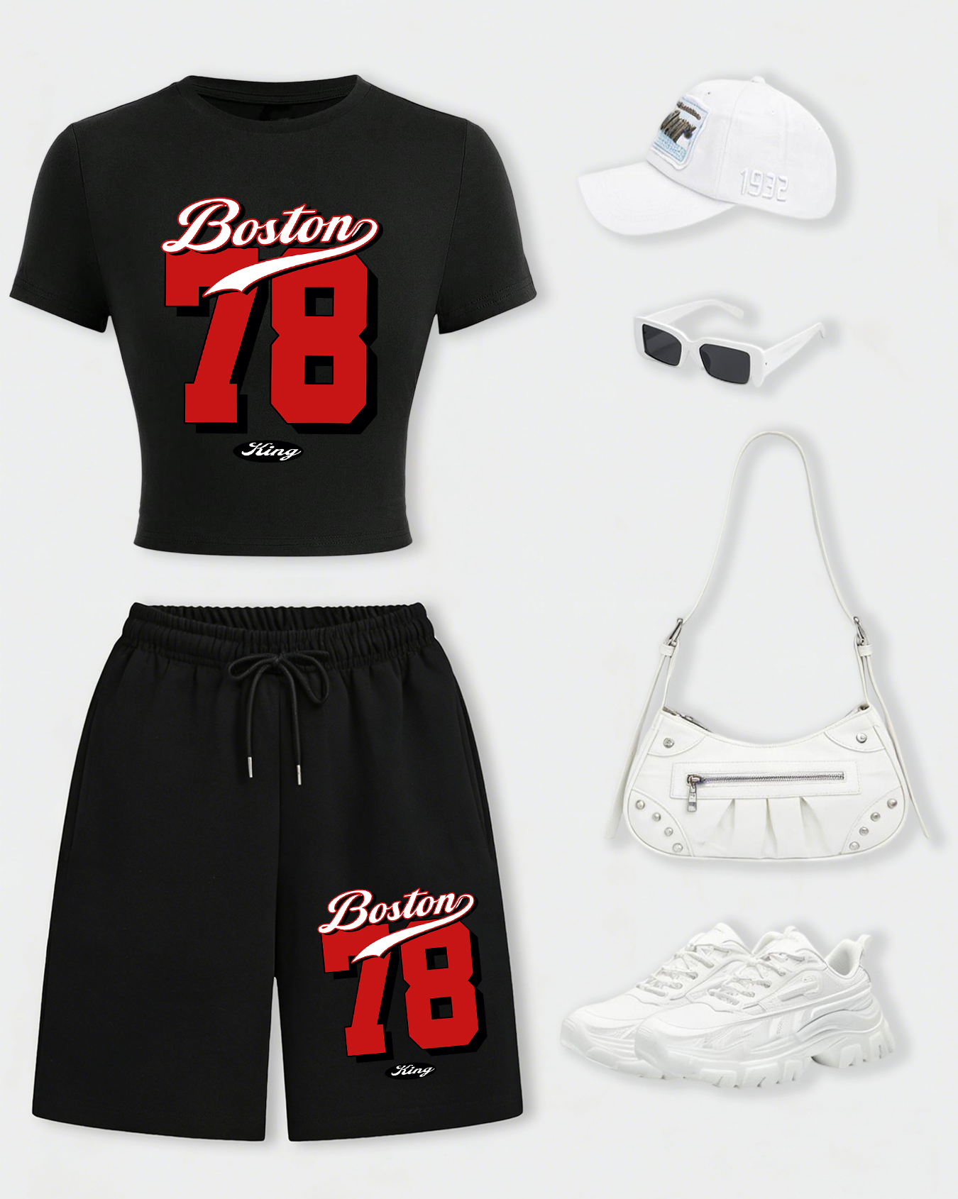 Boston Number 78 Design Womens - Crop Top Women 리뷰 및 가격