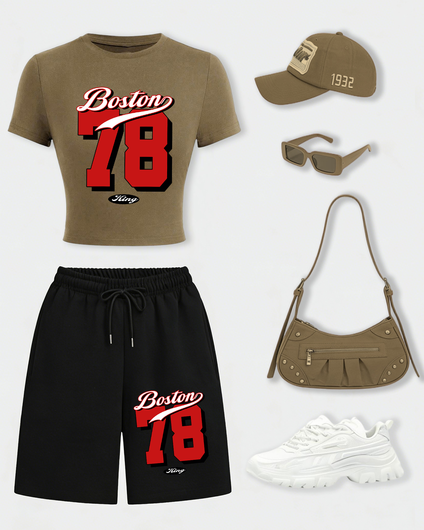 Boston Number 78 Design Womens - Crop Top Women 리뷰 및 가격