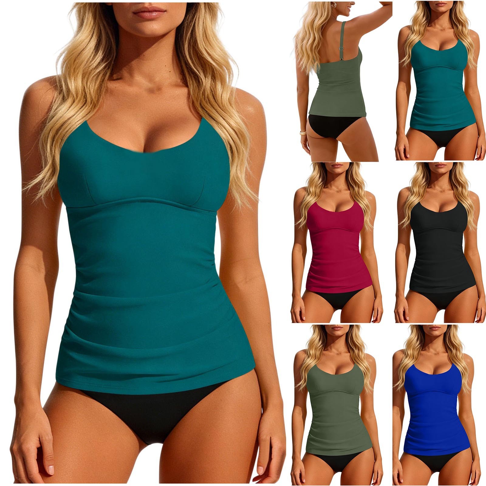 Women's 2026 Tankini Teal Scoo - Crop Top Women 리뷰 및 가격