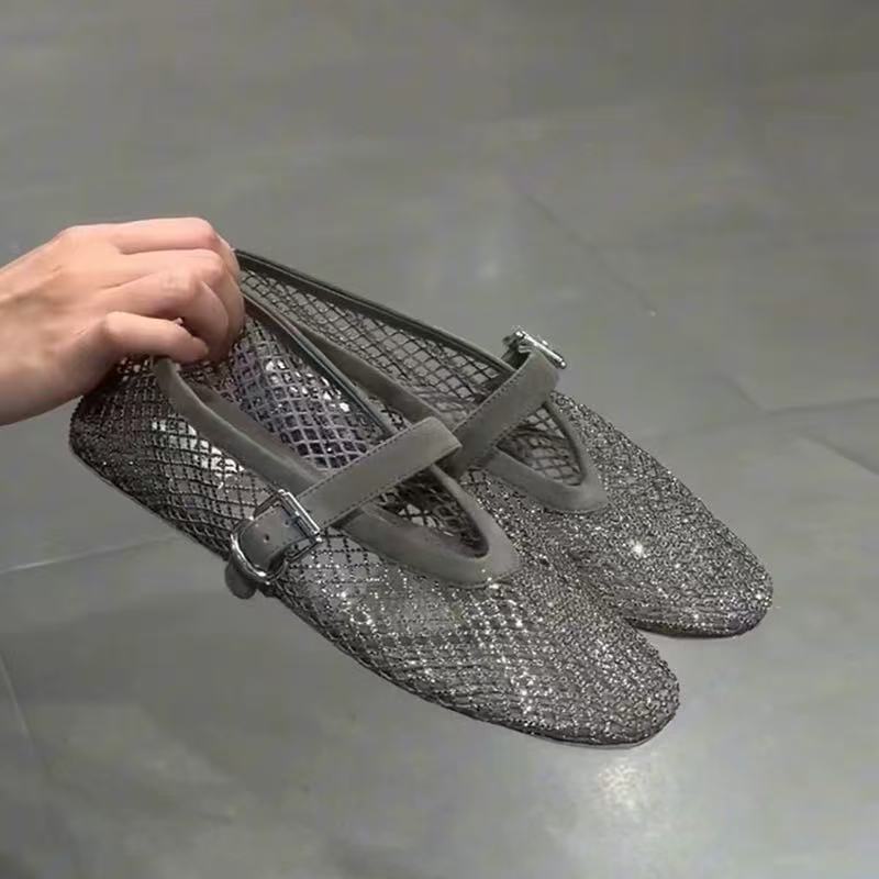 Hollow Rhinestone Baotou Sanda - Women'S Fashion Shoes 리뷰 및 가격
